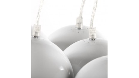 STEPH - Suspension design boules suspendues blanche