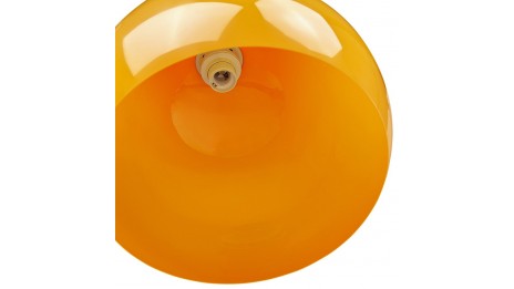 Luna - Supension abat-jour boule orange