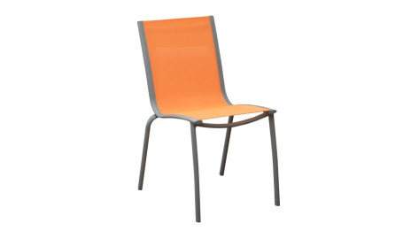 Chaise Taupe/Orange - LINEA