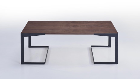 Table basse moderne plateau noyer - FUZZ