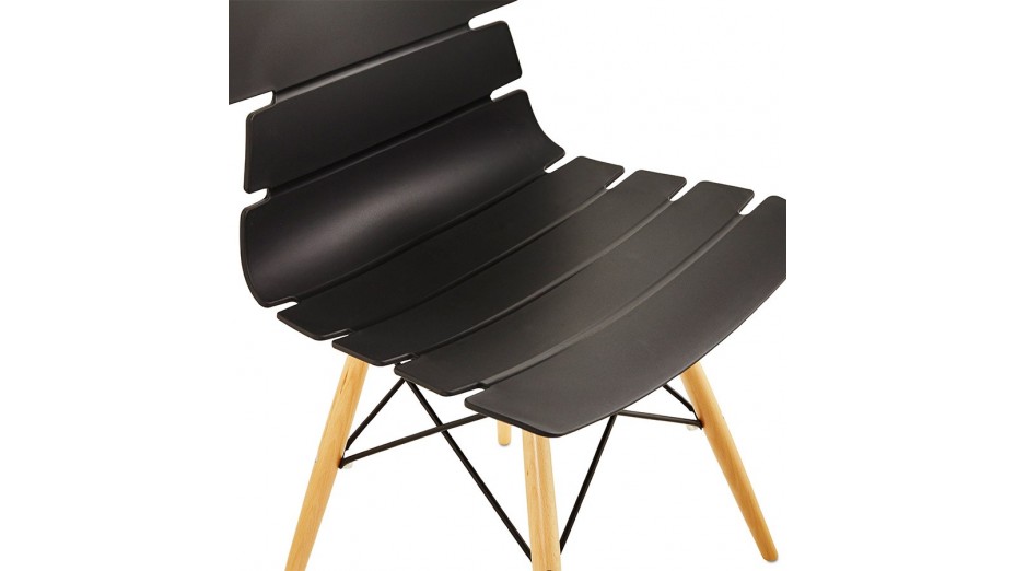 VIP - Chaise style scandinave noire