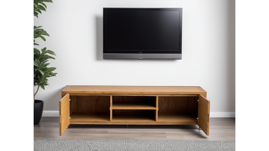 Meuble Tv en teck massif - Square 170cm