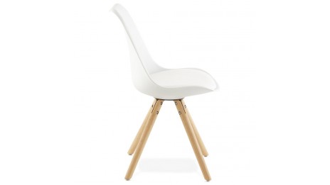 NEW - Chaise moderne blanche
