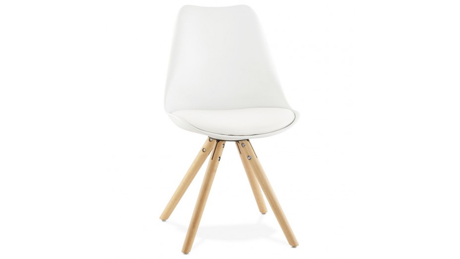 NEW - Chaise moderne blanche