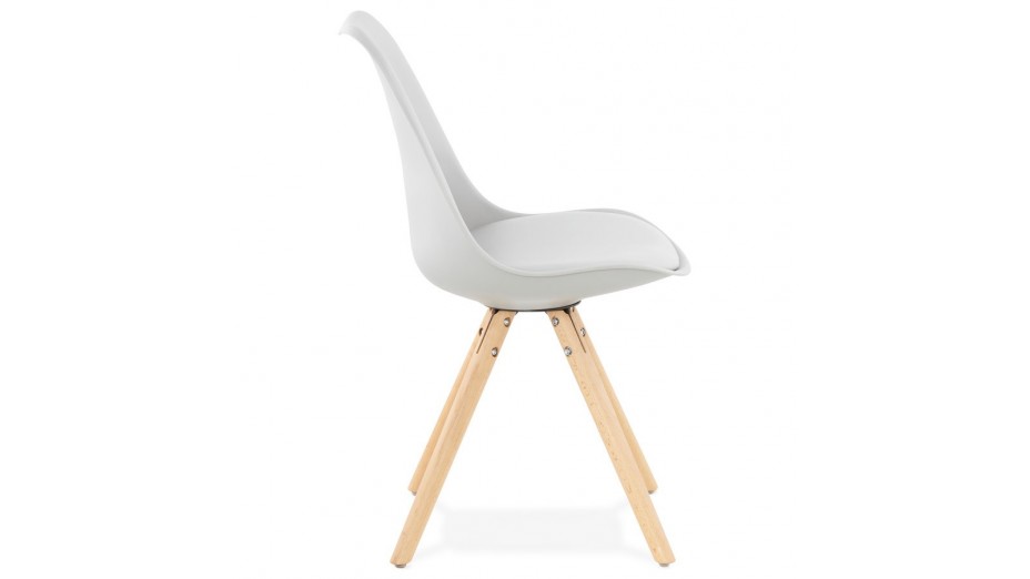 NEW - Chaise moderne grise
