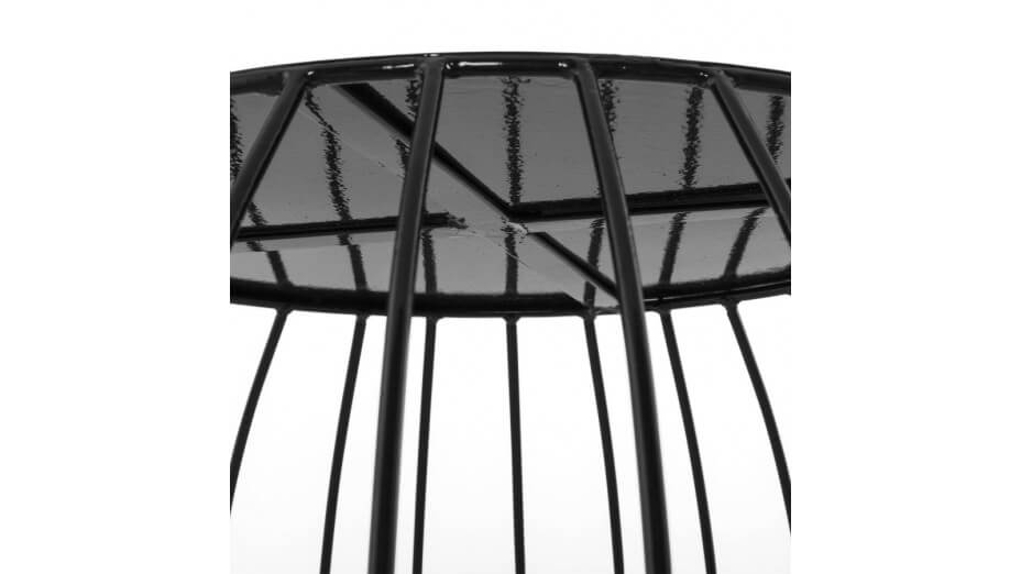 Boul - Table basse métal peint noir