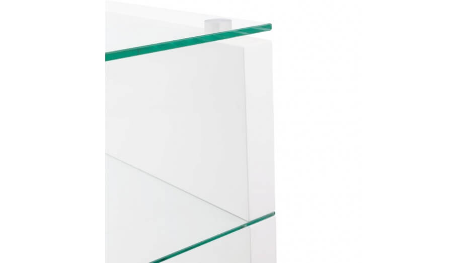 Meuble Tv Transparent : Berlin – Meuble Tv En Verre Transparent Laqué Blanc Meuble Tv Transparent : Berlin – Meuble Tv En Verre Transparent Laqué Blanc