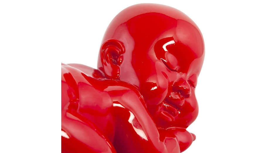 DODO - Statue bébé couché rouge