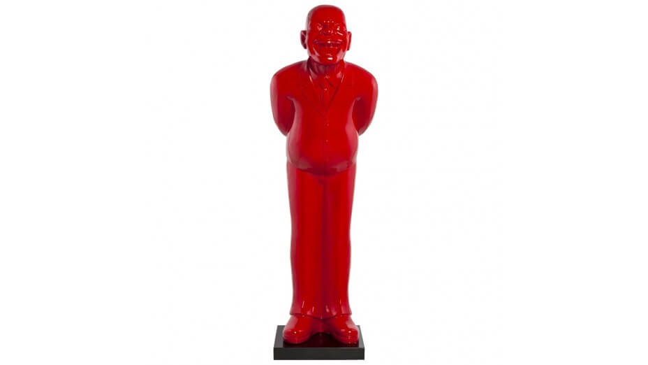 Men - Statue Monsieur résine rouge