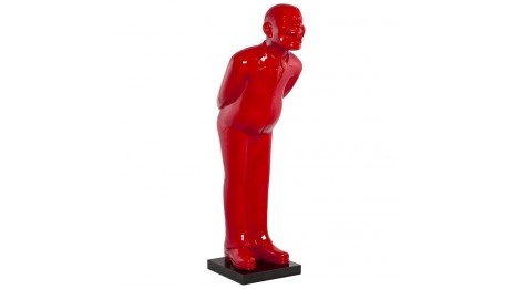 Men - Statue Monsieur résine rouge