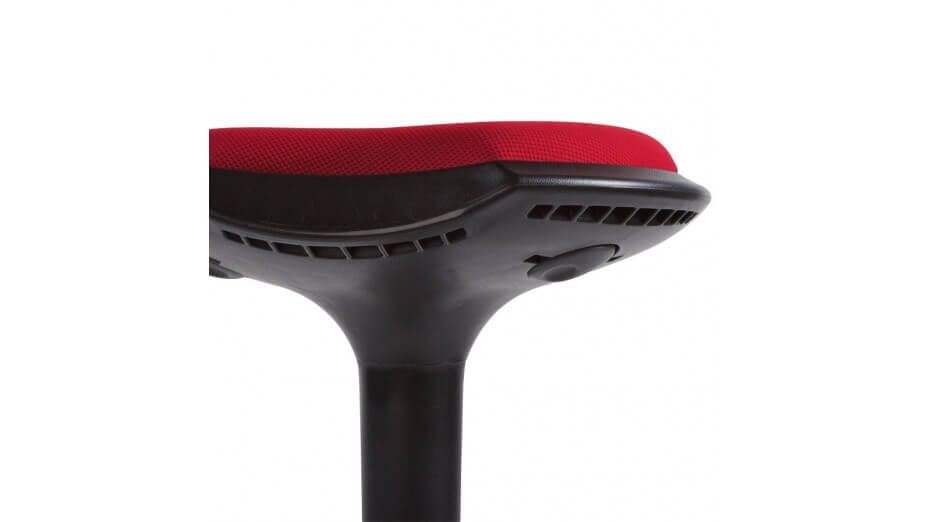 Ergo - Tabouret ergonomique rouge avec système de balancement