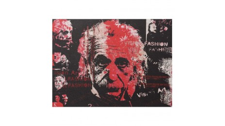 Al - Tableau Toile imprimée Albert Einstein 120 x 90 cm
