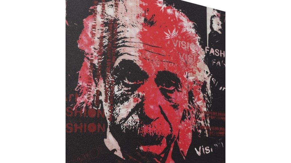 Al - Tableau Toile imprimée Albert Einstein 120 x 90 cm