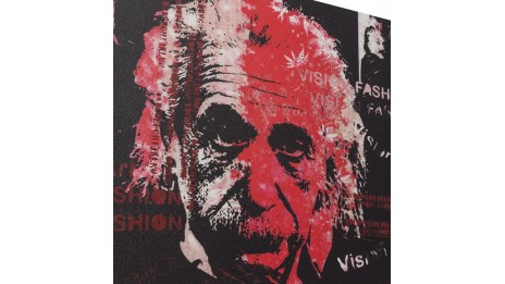 Al - Tableau Toile imprimée Albert Einstein 120 x 90 cm