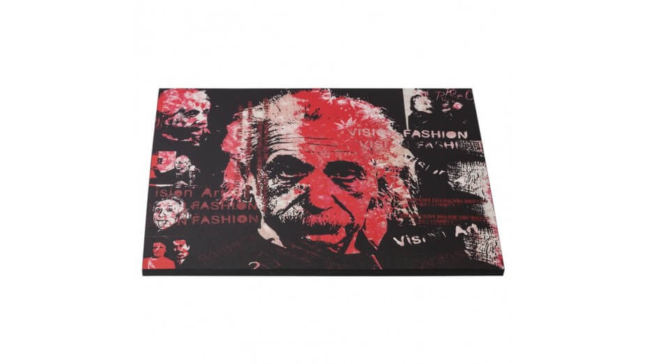 Al - Tableau Toile imprimée Albert Einstein 120 x 90 cm