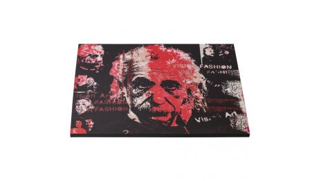 Al - Tableau Toile imprimée Albert Einstein 120 x 90 cm