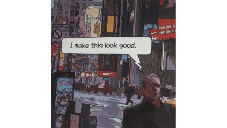 City - Tableau toile imprimée Time Square 120 x 80 cm 