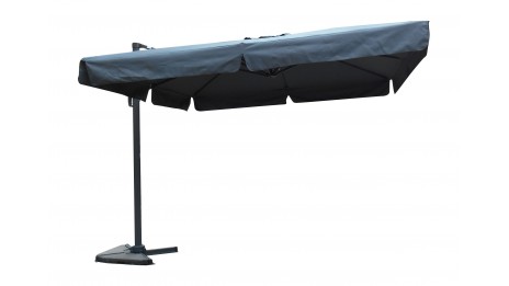 Toile grise avec flap pour parasol 3 x 3 