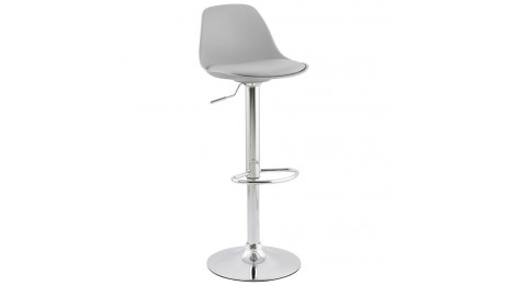 Jelly - tabouret de bar réglable assise grise