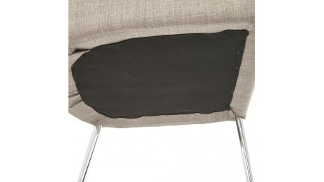 Slim - Chaise moderne en tissu Gris