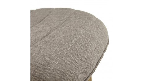 Missi - Chaise moderne en tissu gris