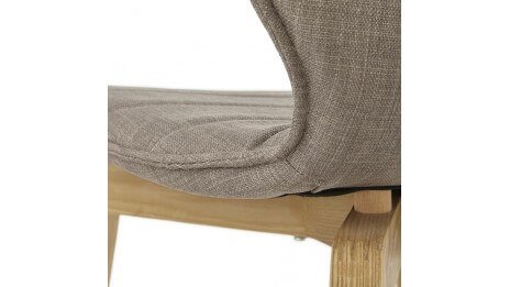 Missi - Chaise moderne en tissu gris