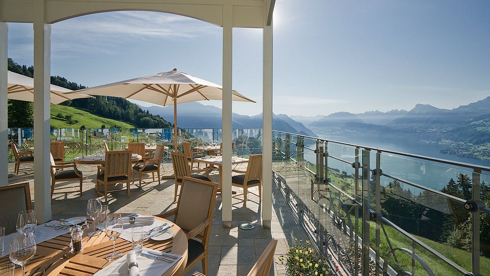 terrasse hotel Villa Honegg