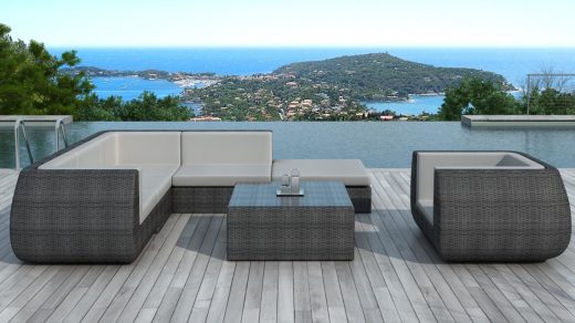 salon de jardin en polyrotin